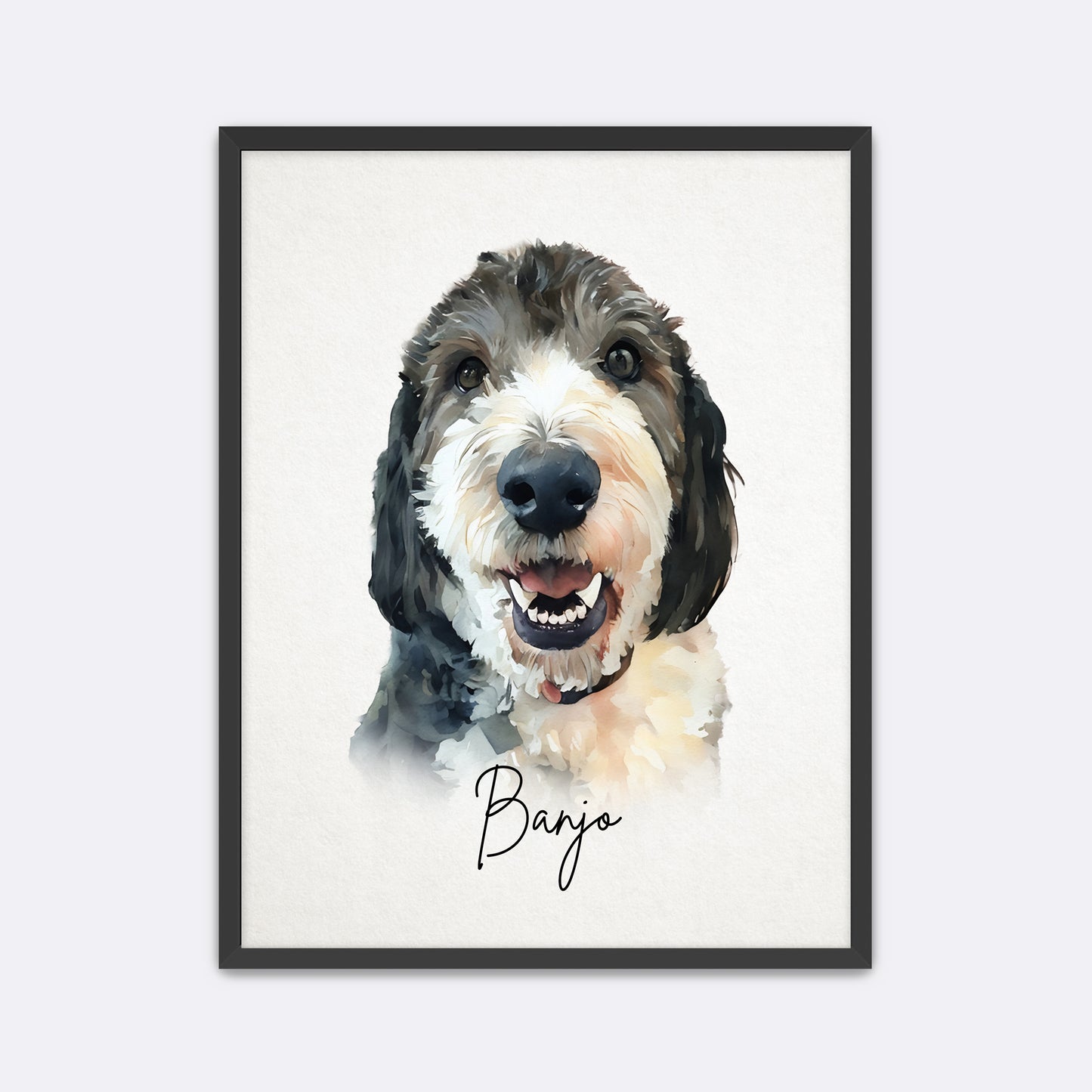 Custom Watercolor Pet Portrait