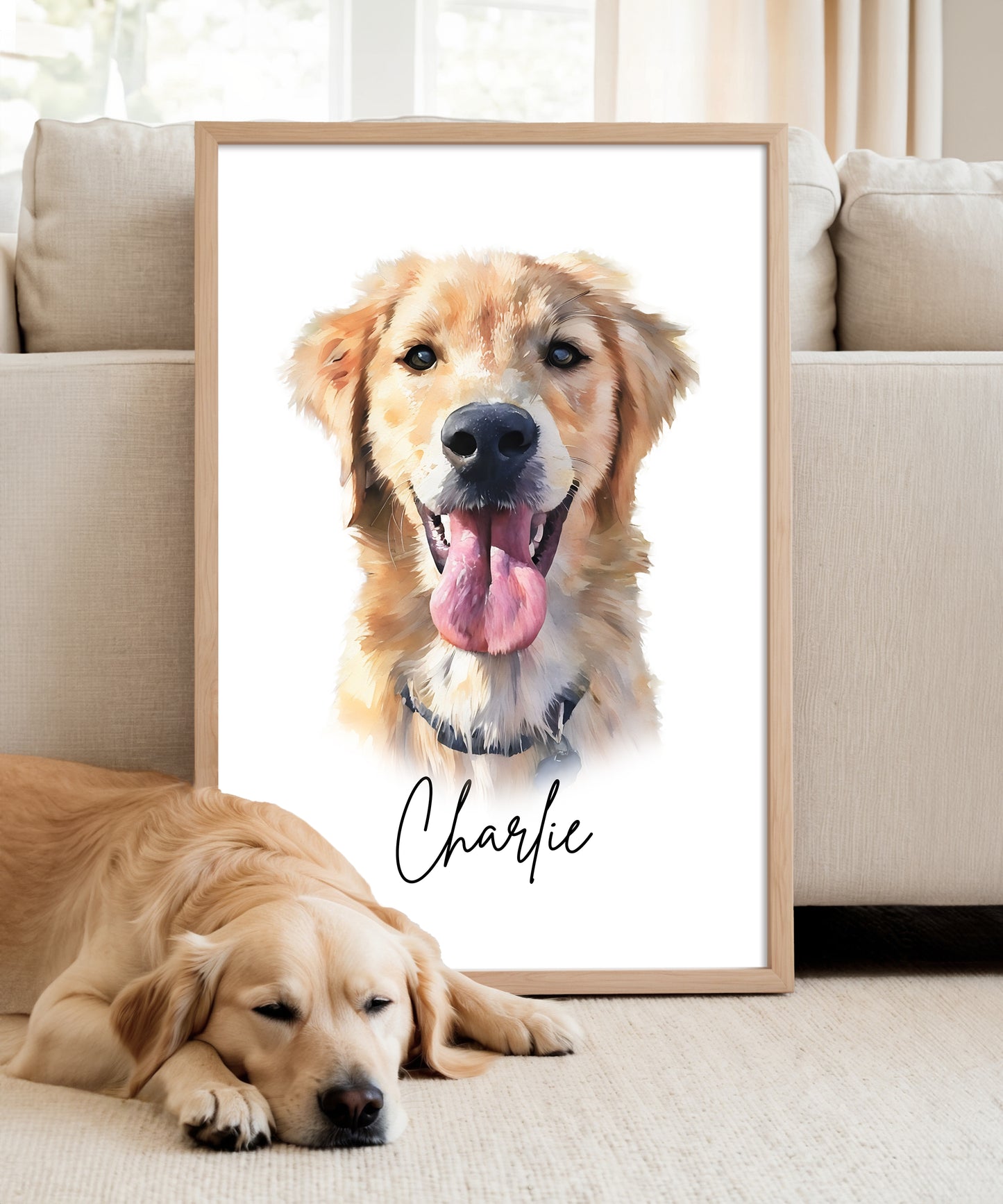 Custom Watercolor Pet Portrait