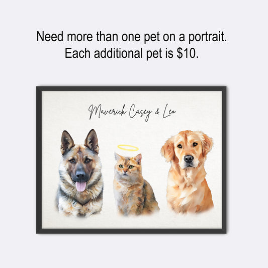 Add An Additional Pet to Your Portrait